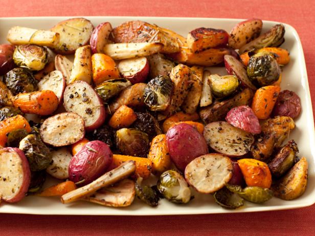 Roasted Potatoes, Carrots, Parsnips and Brussels Sprouts image