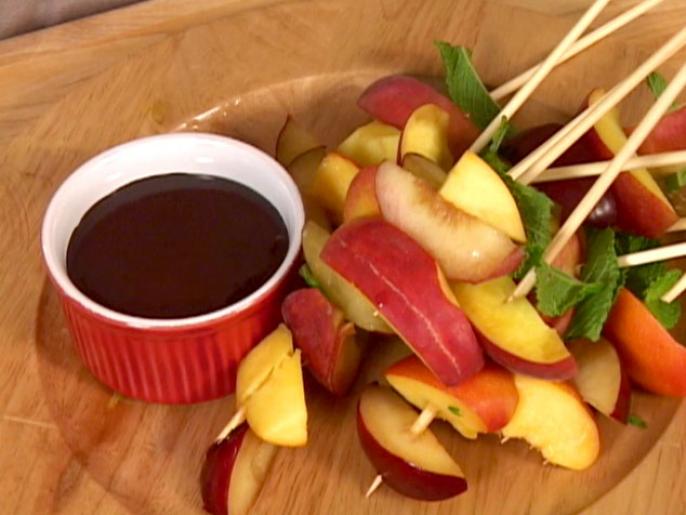 Fruit Skewers with Chocolate Dipping Sauce Recipe Food Network