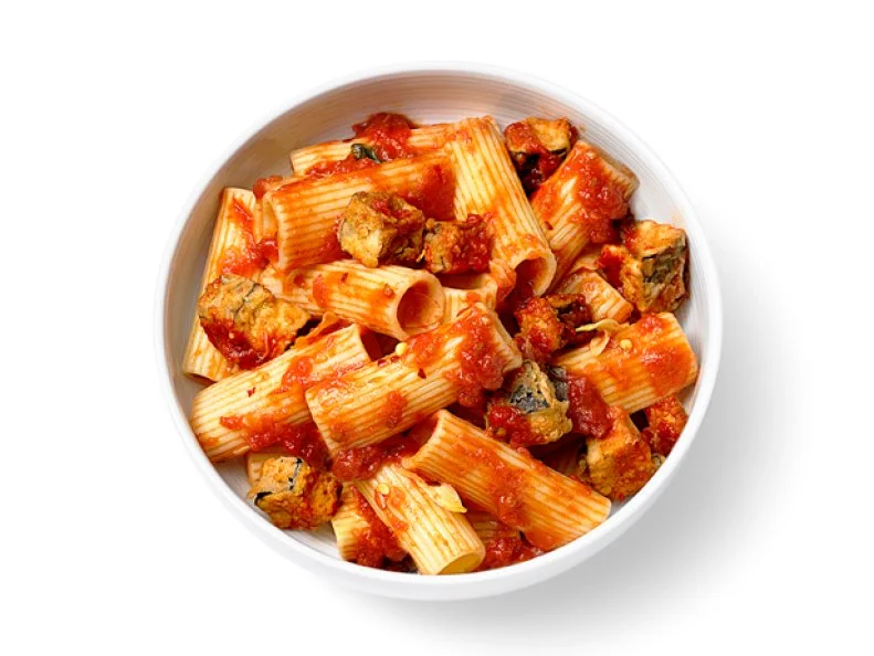Close up of Pasta in a white bowl