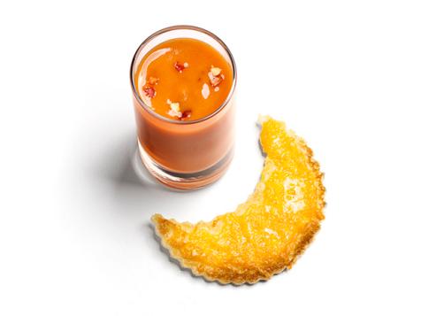 Spicy Soup with Cheese Moons