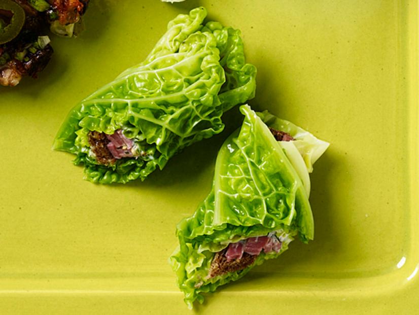 Green bites on a green plate