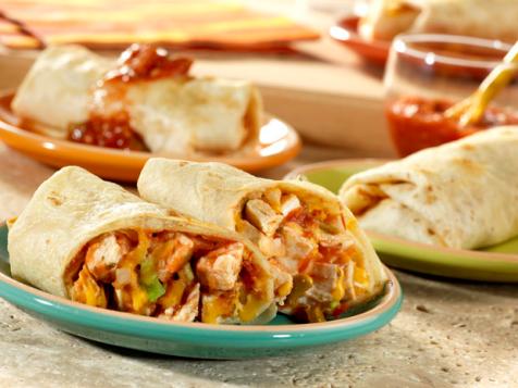 Oven-Fried Chicken Chimichangas