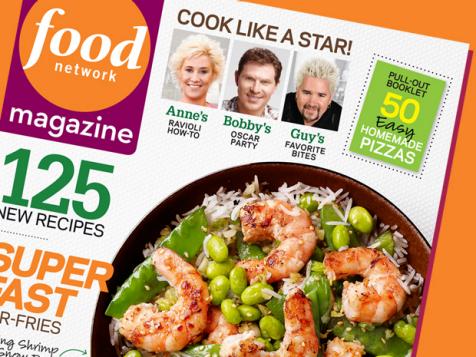 Food Network Magazine: March 2010 Recipe Index