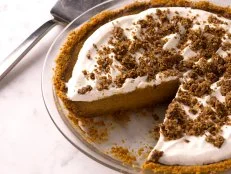 Bobby Flay's Pumpkin Pie with Cinnamon Crunch and Whipped Cream