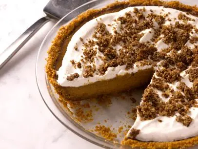 Bobby Flay's Pumpkin Pie with Cinnamon Crunch and Whipped Cream