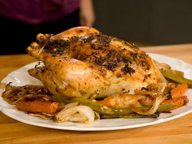 Roasted Chicken with Lemon, Garlic, and Thyme Recipe | Kelsey Nixon ...