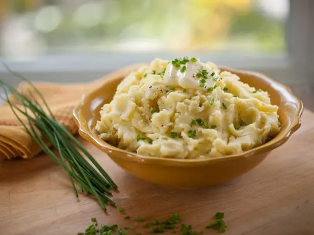 Chive and Garlic Mashed Potatoes Recipe | Tyler Florence | Food Network
