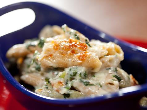 Spinach and Artichoke Baked Whole Grain Pasta