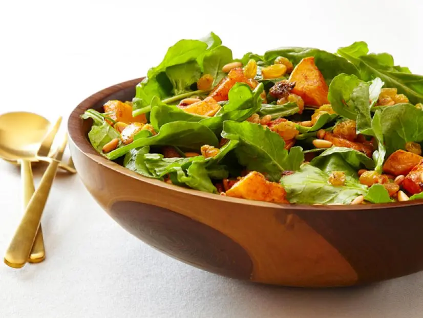 Butternut Arugula And Pine Nut Salad Recipe Nigella Lawson Food Network