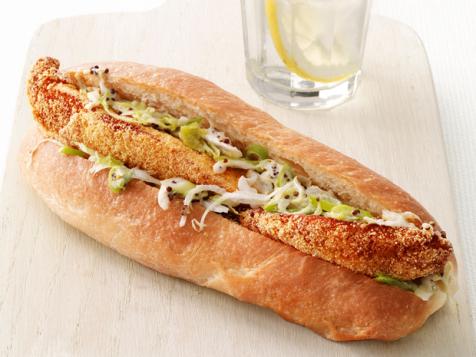 Fish Sandwiches With Jalapeno Slaw