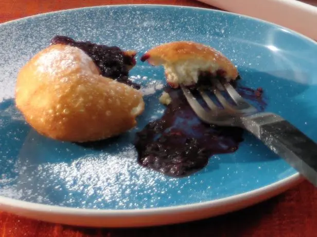 Beignets with Quick Homemade Blackberry Jam Recipe | Bobby Flay | Food ...