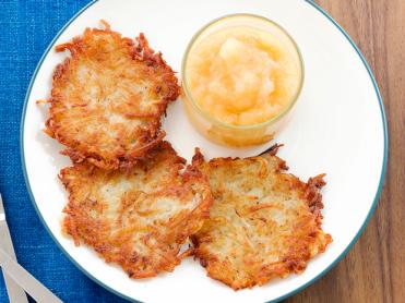 Slightly Adapted Mamo's Potato Pancakes Recipe | Duff Goldman | Food ...