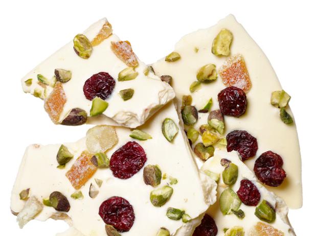 Pistachio-Cranberry-Candied Orange Bark image