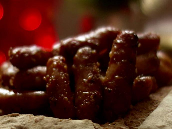 Wholegrain Mustard and Ginger Cocktail Sausages Recipe Nigella Lawson