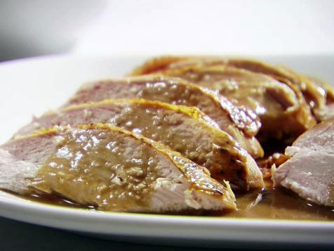 Roasted Turkey Breast with Spicy Herb Oil