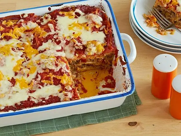 Easy Beefy Cheesy Enchilada Casserole Recipe | Sunny Anderson | Food Network