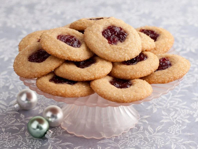 Sunny's PB and Jelly Thumbprint Cookies