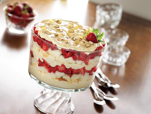 Strawberries and Cream Trifle Recipe | Food Network