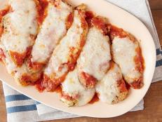 With more than 450 reviews and a five-star rating, Giada De Laurentiis' easy Chicken Parmesan recipe from Everyday Italian on Food Network is a red sauce win.