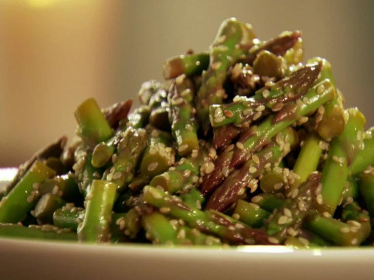 Asparagus Spears with Sesame Recipe Alex Guarnaschelli Food Network