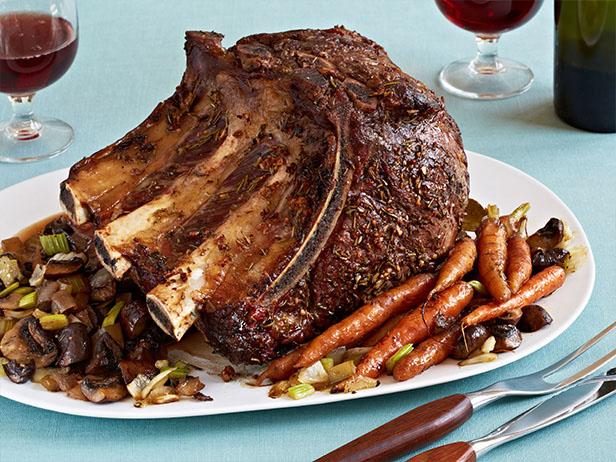 Dry Aged Standing Rib Roast With Sage Jus Recipe Alton Brown Food Network I want to pull it at about 130 degrees to let it rest while oven heats on high. dry aged standing rib roast with sage