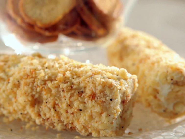 Macadamia NutCrusted Goat Cheese Recipe Sandra Lee Food Network