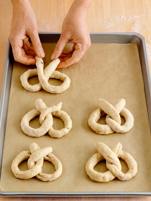 Twisting pretzels. Image courtesy Food Network Magazine