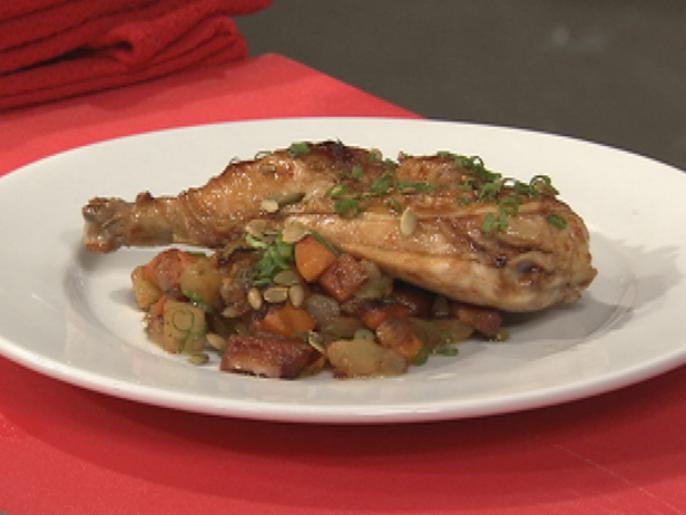 Maple and Cayenne Glazed Chicken Recipe Anne Burrell Food Network