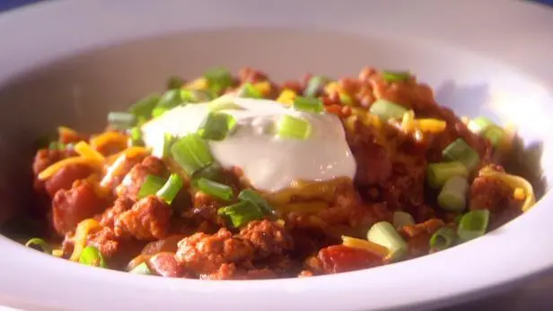 Triple Threat Chili Recipe | Food Network