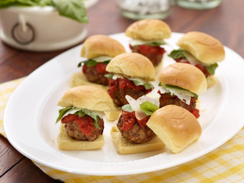 Neely's meatball sliders