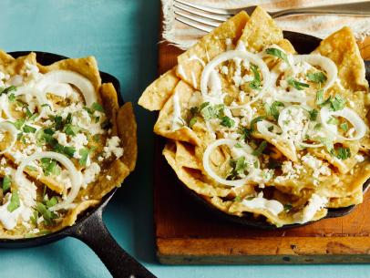 Chilaquiles with Roasted Tomatillo Salsa