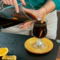 Mexican spiced coffee prepared by Marcela. 