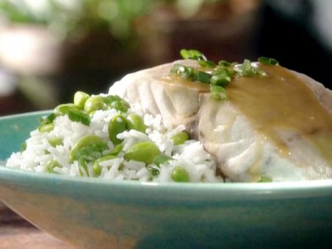 Sake Steamed Bass