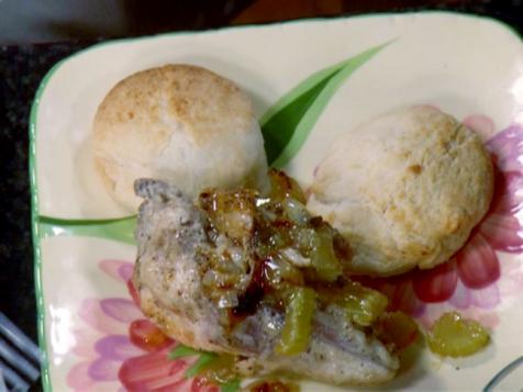 Smothered Chicken and Biscuits