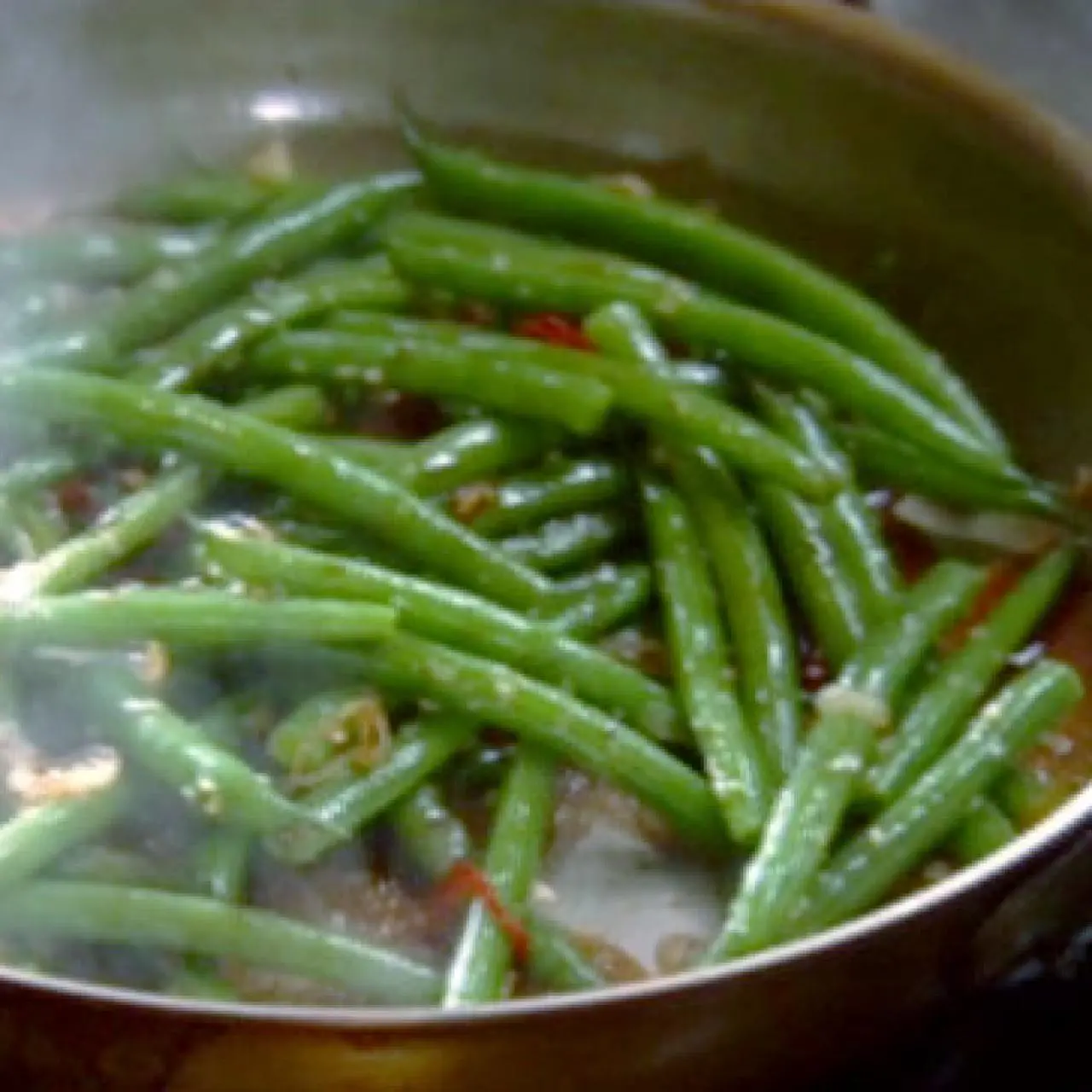 Sauteed Green Beans with Soy, Shallots, Ginger, Garlic and Chile-image