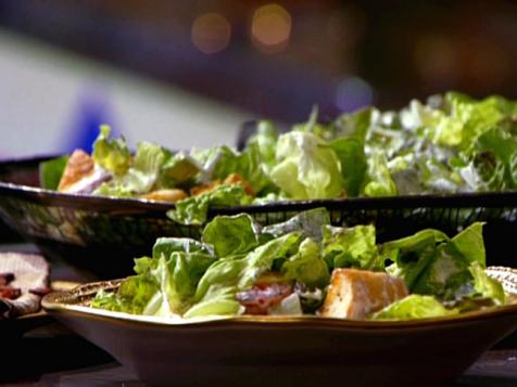 Family Favorite Salad with Homemade Ranch Dressing and Croutons