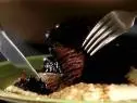 Red wine short ribs on a bed of homemade grits