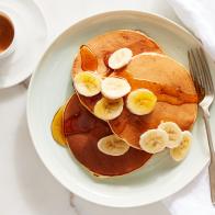 Ina Garten's Banana Sour Cream Pancakes, as seen on Barefoot Contessa Family Style.