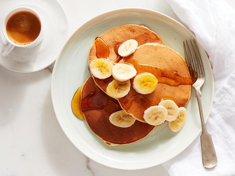 Ina Garten's Banana Sour Cream Pancakes, as seen on Barefoot Contessa Family Style.