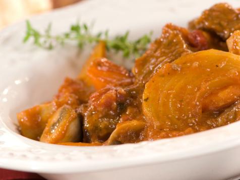 Braised Beef and Mushrooms in Cabernet Sauce