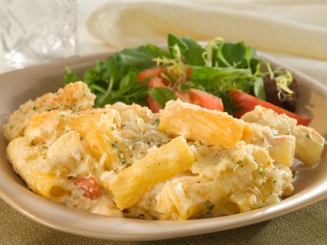 Oven-Baked Four Cheese Rigatoni Rosa