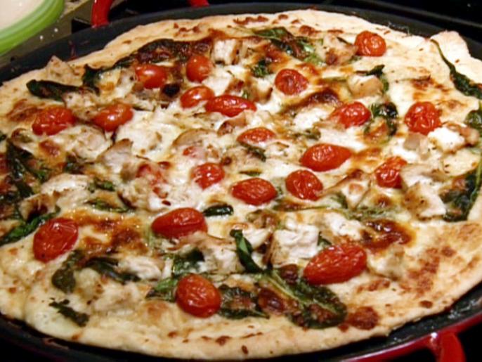 Chicken Alfredo Pizza Recipe The Neelys Food Network