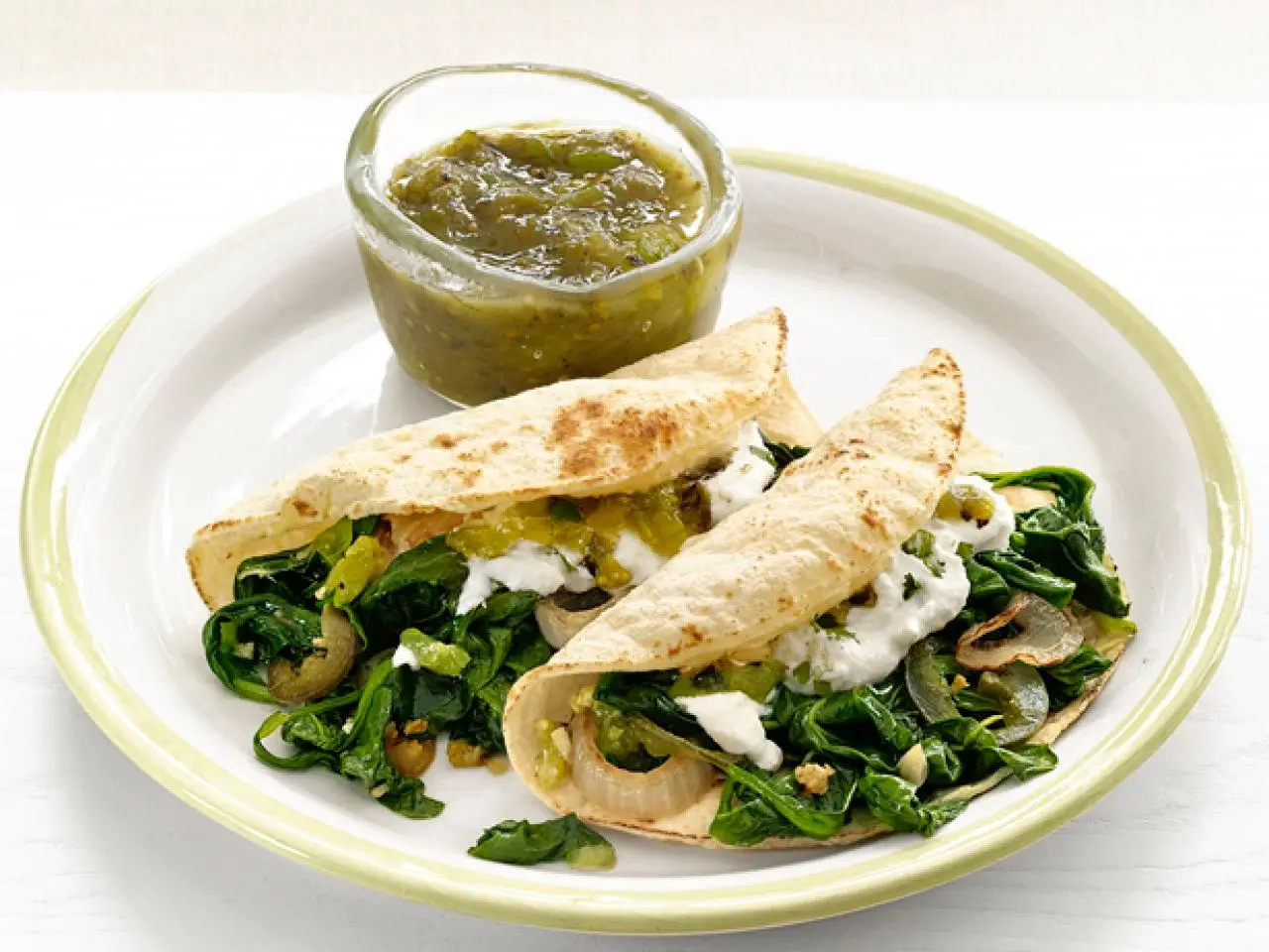 Ricotta-Spinach Tacos