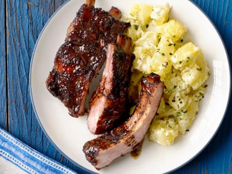 Sweet-Tea Ribs with Lemony Potato Salad