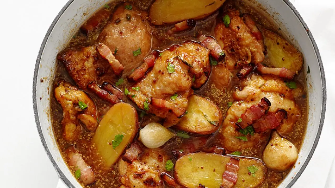 Beer-Braised Chicken