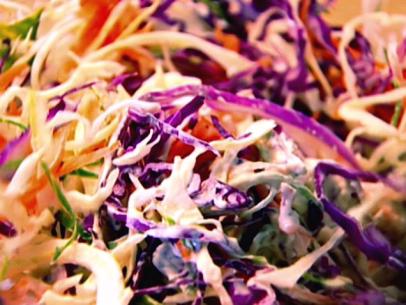 A close-up of cabbage made of a variety of vegetables