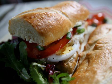 Egg and Garlic Cheese Baguette