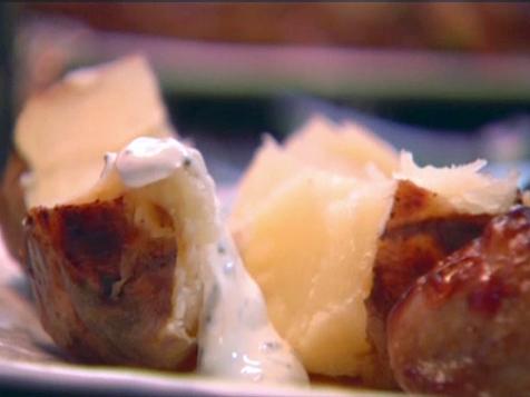 Baked Potatoes with Chive Sour Cream