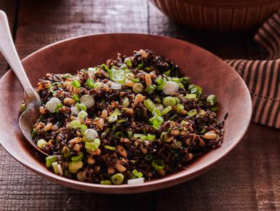 Tyler Florence’s Wild Rice Pilaf with Nuts and Lemon.