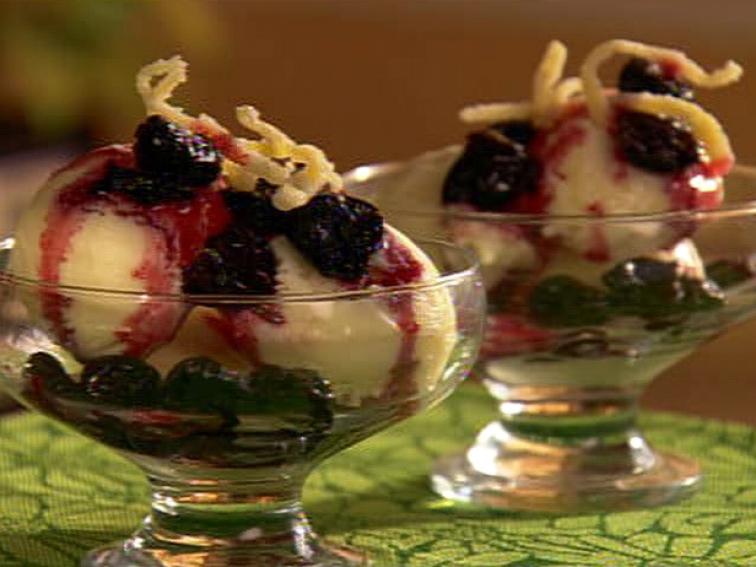 Sweet and Tangy Frozen Yogurt Sundae Recipe Aaron McCargo Jr. Food Network